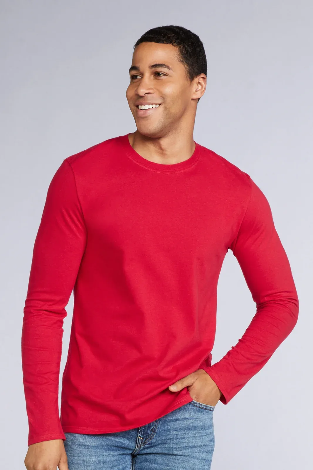 64400 T-shirt uomo maniche lunghe Gildan Softstyle