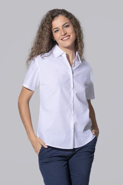 SHLPOPSS Camicia donna manica corta popeline