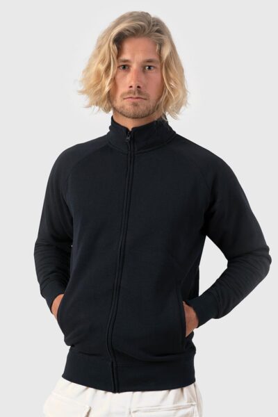 SWFUZIP240 Felpa Unisex Zip Intera Leggera French Terry