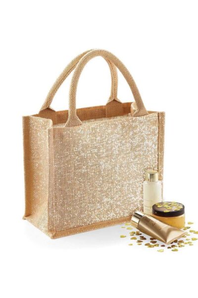 W431 Shimmer Jute Mini Gift Bag