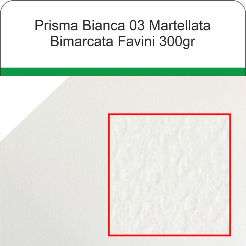 Prisma Bianca 03 Martellata Bimarcata Favini 300gr