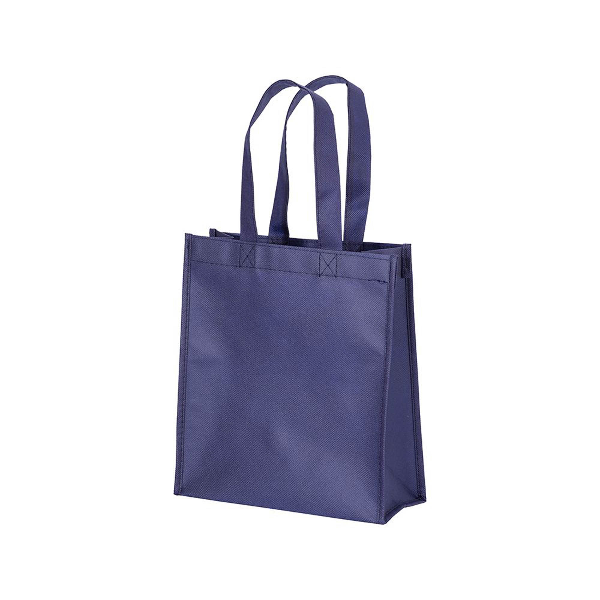 2210801 Shopper mini con soffietto in R-pet 80 g/m2 con soffietto, manici corti - immagine 5