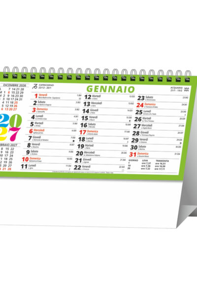 H015 - Svedese - Calendario da tavolo cm 19x14,5