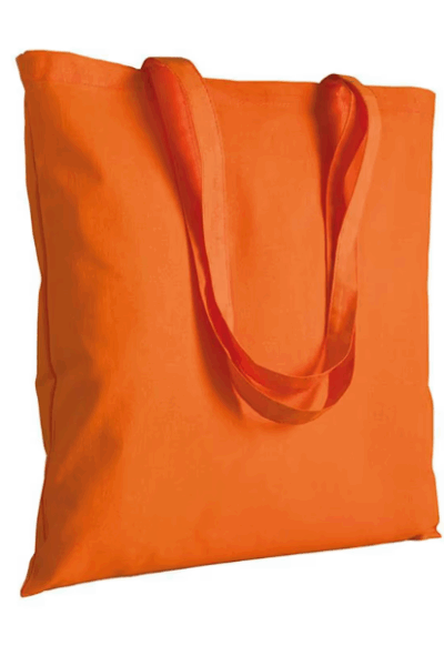 1711401 Shopper in cotone, manici lunghi