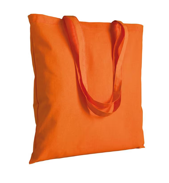 1711401 Shopper in cotone, manici lunghi